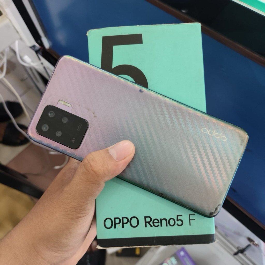 Oppo reno 5f ram 8/128 second fullset original resmi termurah