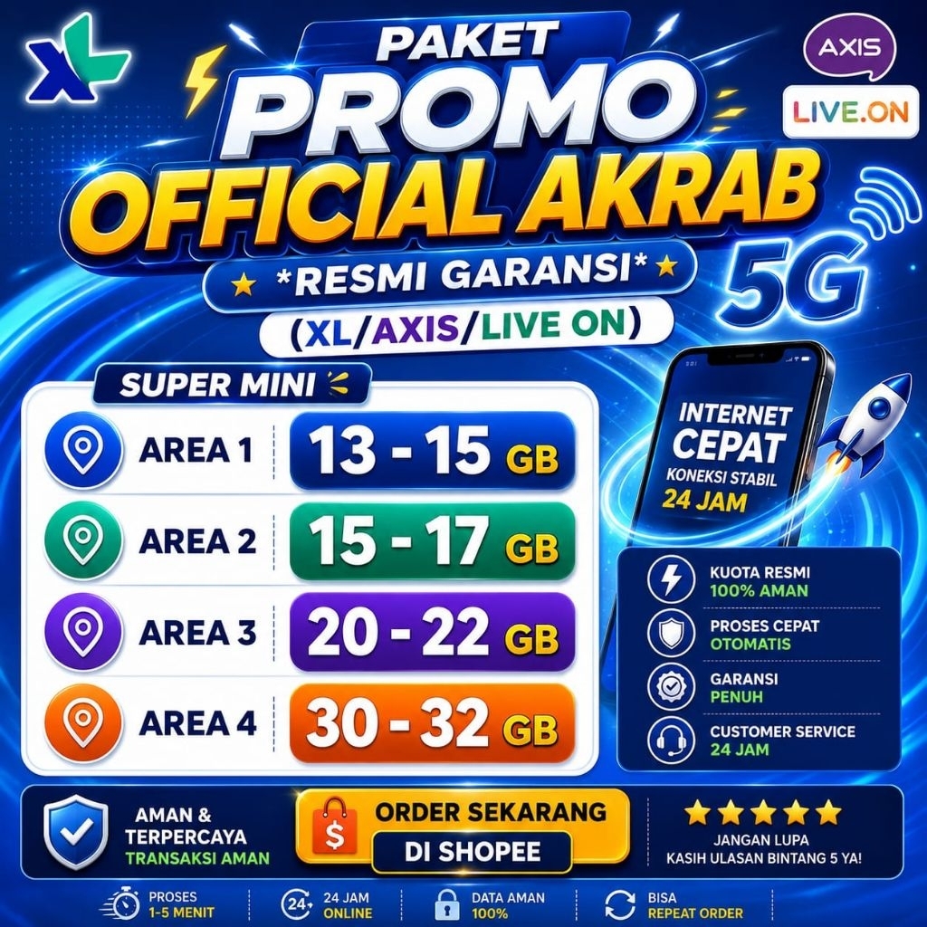 PAKET AKRAB XL AXIS LIVE ON 13-32GB ( SUPER MINI )