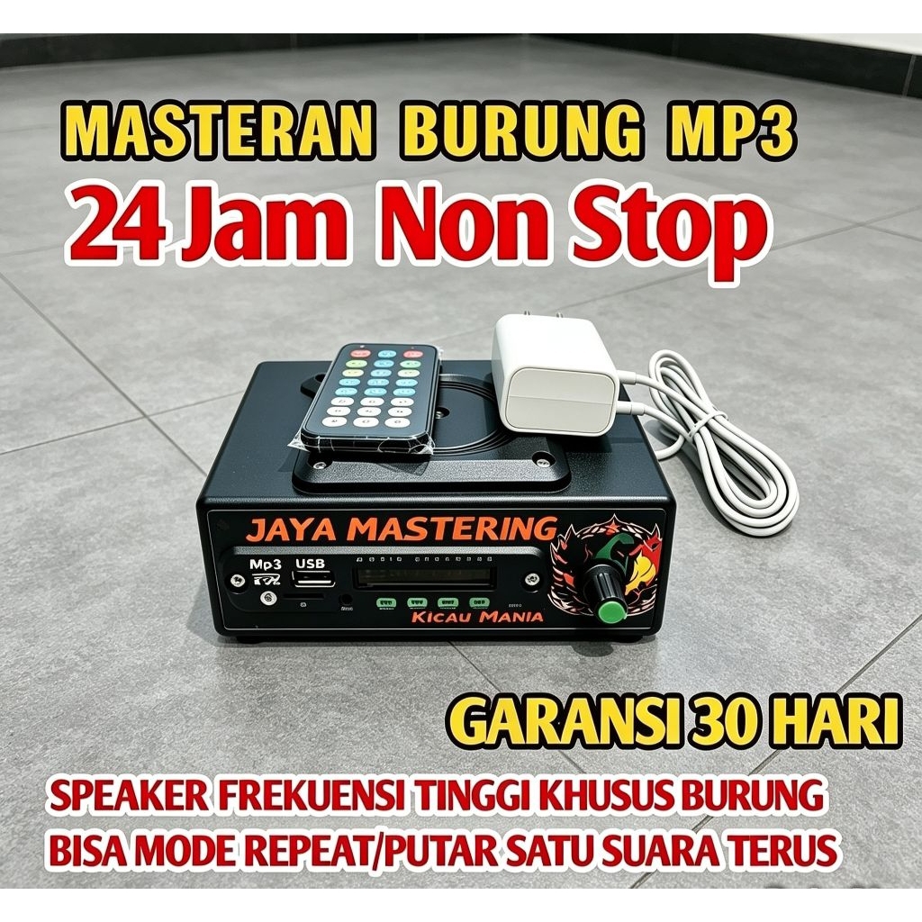 Speaker Masteran Burung 24 Jam Nonstop - Suara Jernih, Hemat Daya, Mudah Digunakan/murah speaker mas