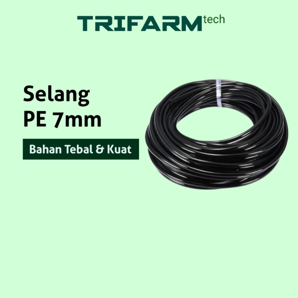 1 Meter Selang PE 7 mm / Selang Hidroponik/ Selang Aeroponik / Selang PE TRIFARM_tech