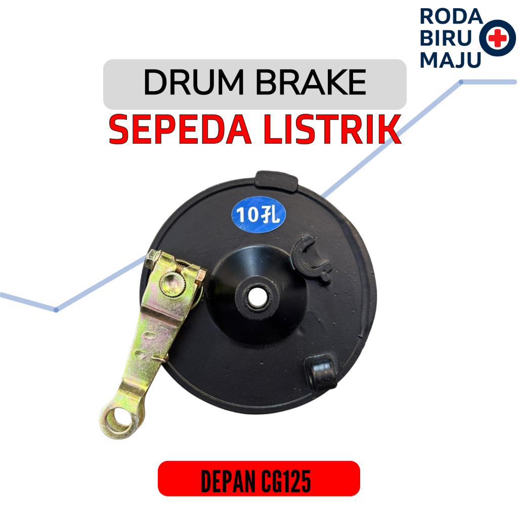 Tromol Drum Brake Depan CG125 Sepeda Listrik