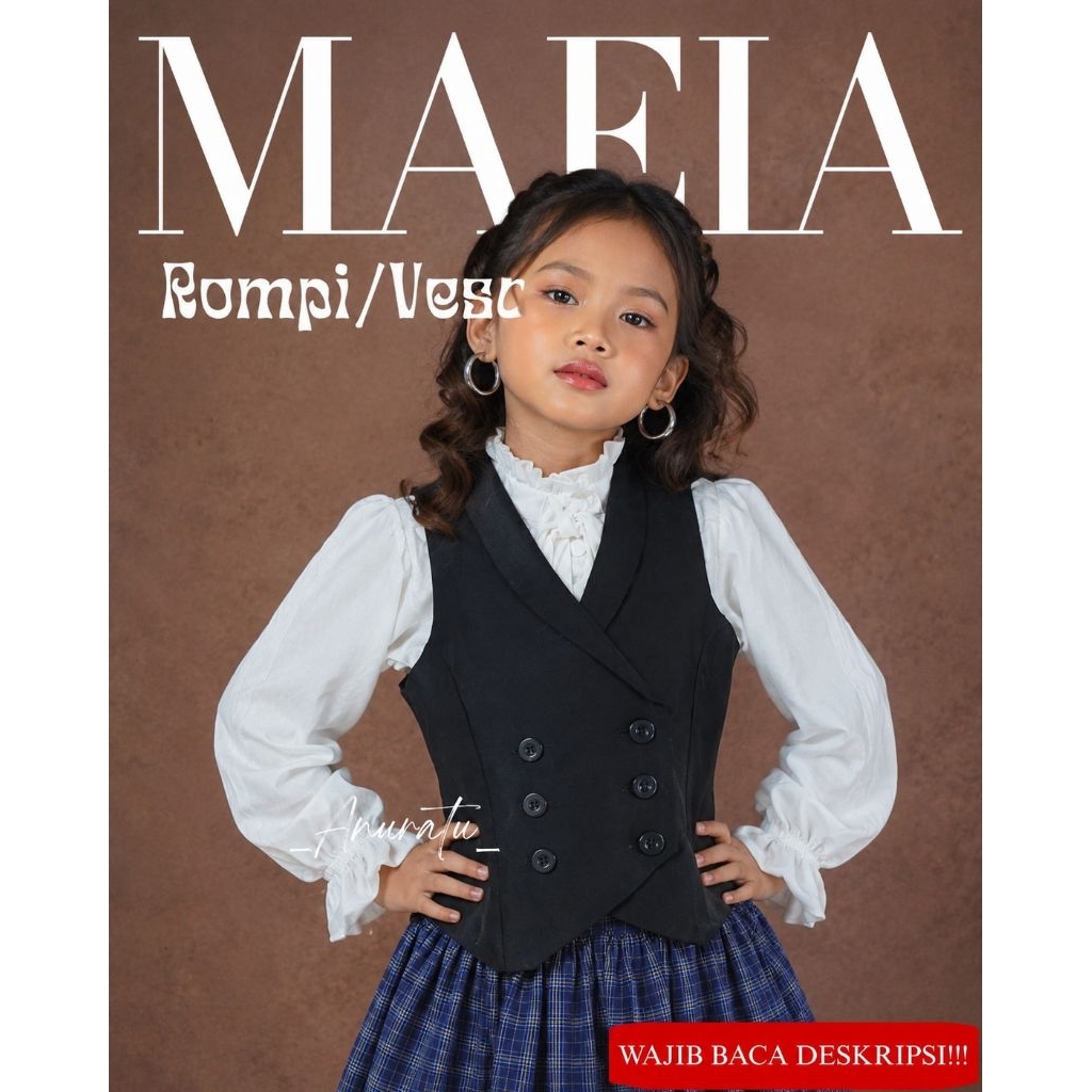 MAFIA KIDS Vest Anak Wanita Vintage| Anuratu Store Official