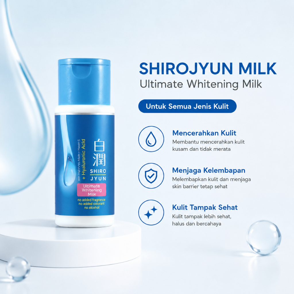 Hada Labo Shirojyun Ultimate Whitening Milk 100ml Moisturizer Shirojyun Hadalabo