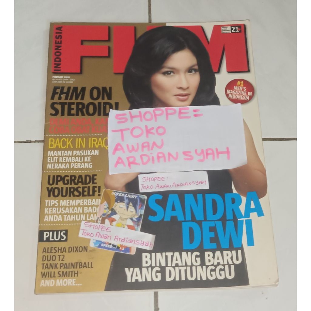 majalah fhm sandra dewi