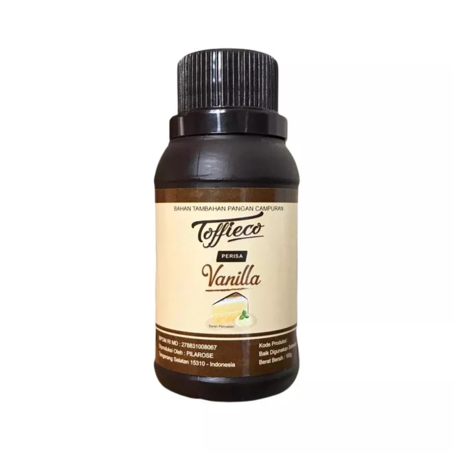 Toffieco Pasta Vanilla 100g Perisa Vanila Toffieco Perisa & Pewarna vanila