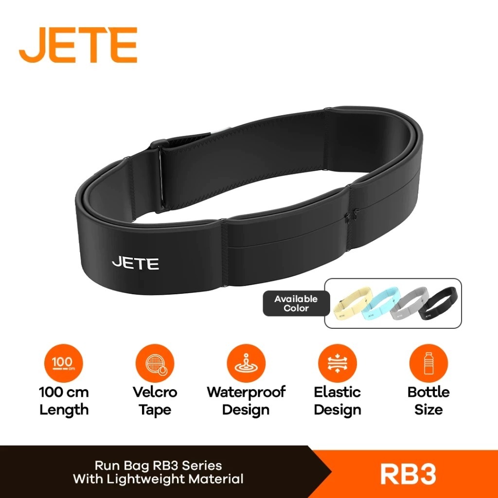 Run Bag Black 100cm with Bottle Space JETE RB3 - Original