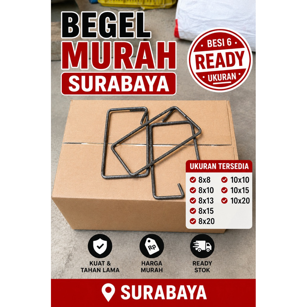 (1dus)10kg begel besi 6”