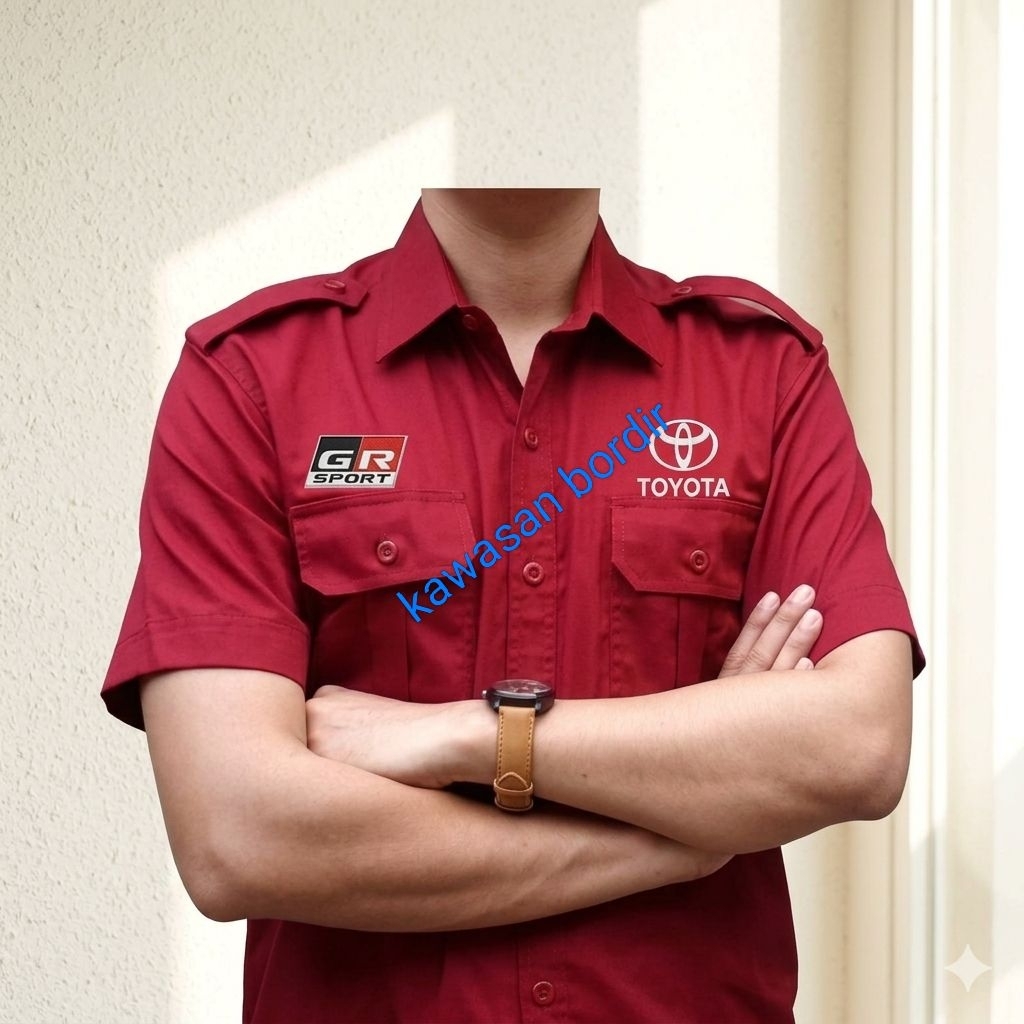Terbaru seragam Toyota gazoo racing kemeja Toyota gazoo racing baju Toyota gazoo racing pdh Toyota g