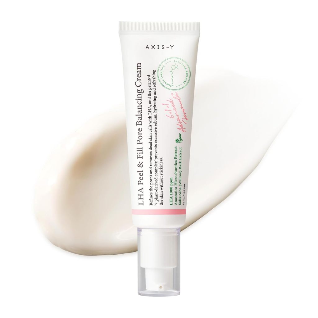 AXIS-Y LHA Peel & Fill Pore Balancing Cream - Blackhead Remover & Pore Minimizer for Face - Vegan Ko