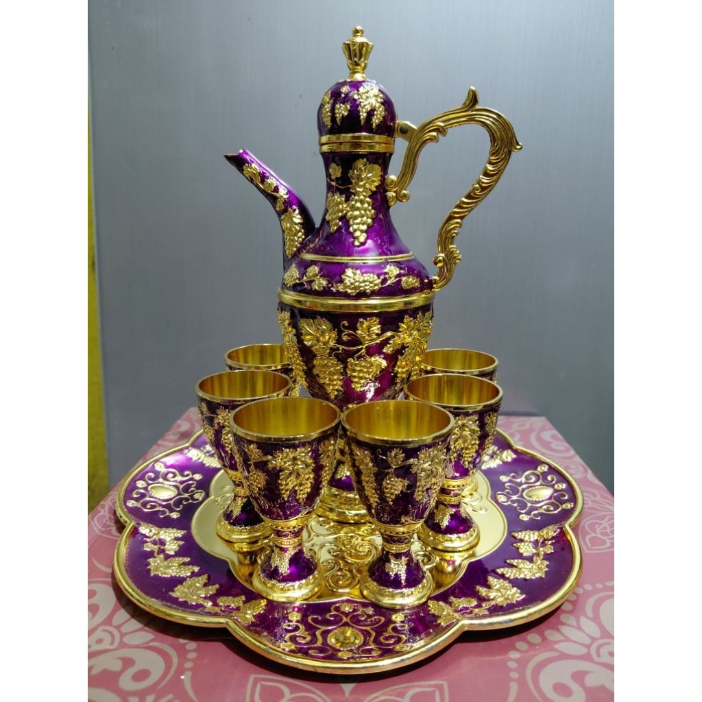 Set Teko Turki motif Aladin Arab