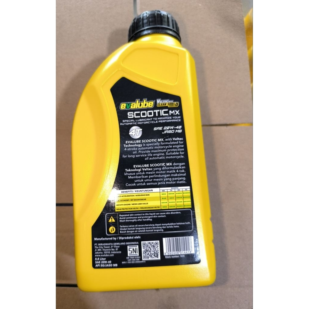Evalube 4T skutik matic 0,8