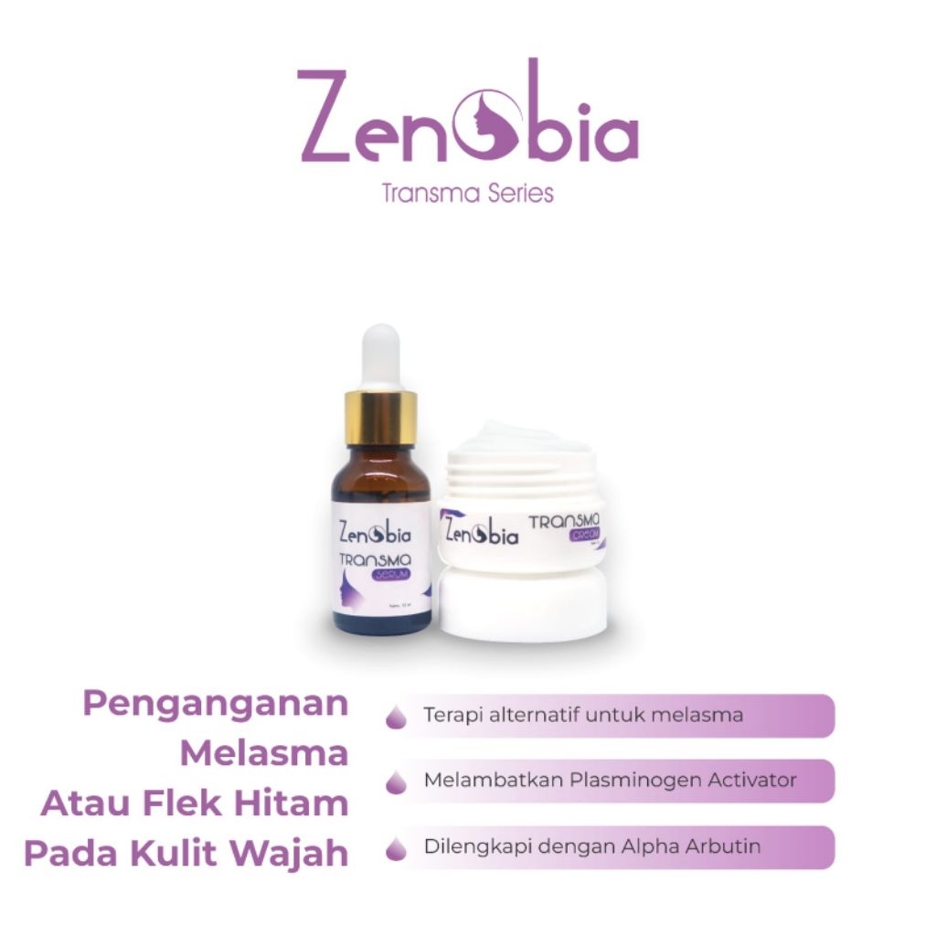 zenobia paket flek melasma /zenobia melasma series /zenobia transma series ori 100%
