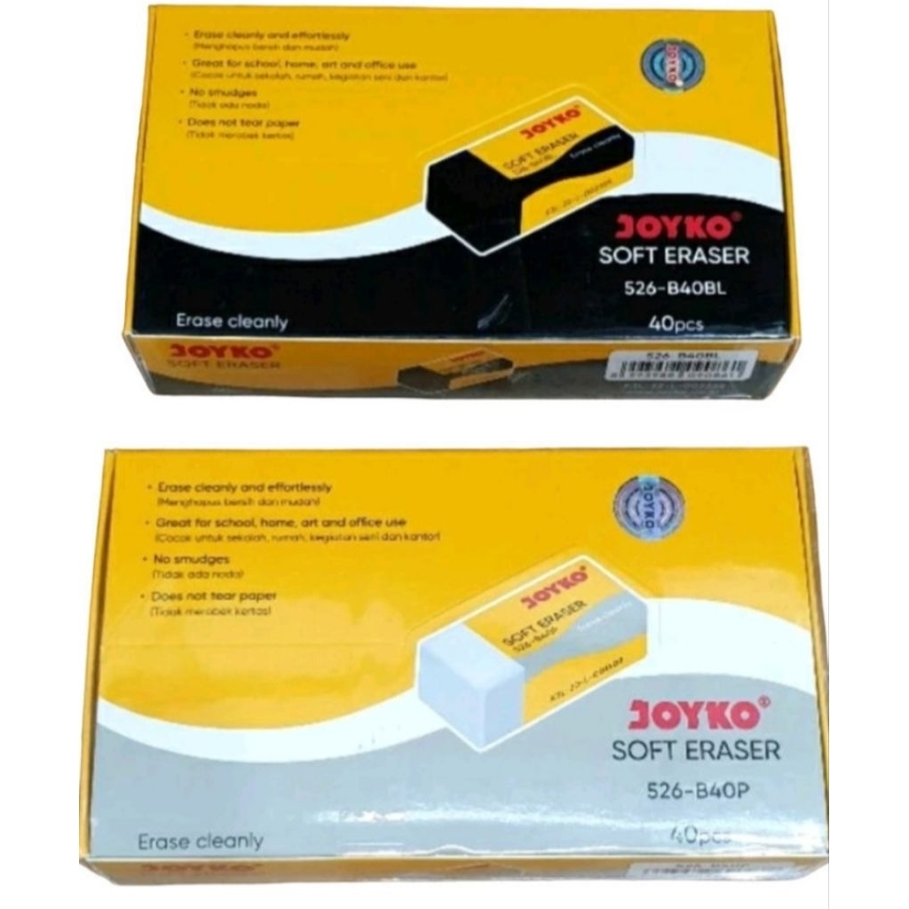 Penghapus Joyko 1 pack isi 40 Hitam