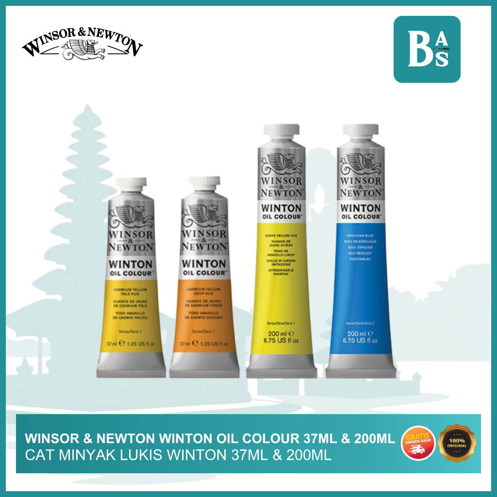 Winsor & Newton - Cat Minyak Lukis Winton 37ml & 200ml - Bali Art Supplies Series 1 (2/3)