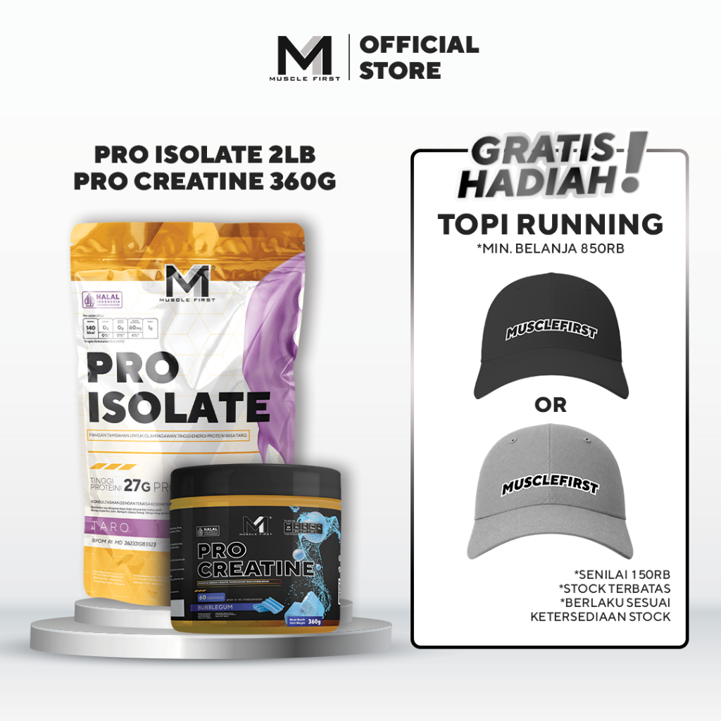 [BUNDLE] MUSCLE FIRST Pro Isolate 2lbs + Pro Creatine 360gr