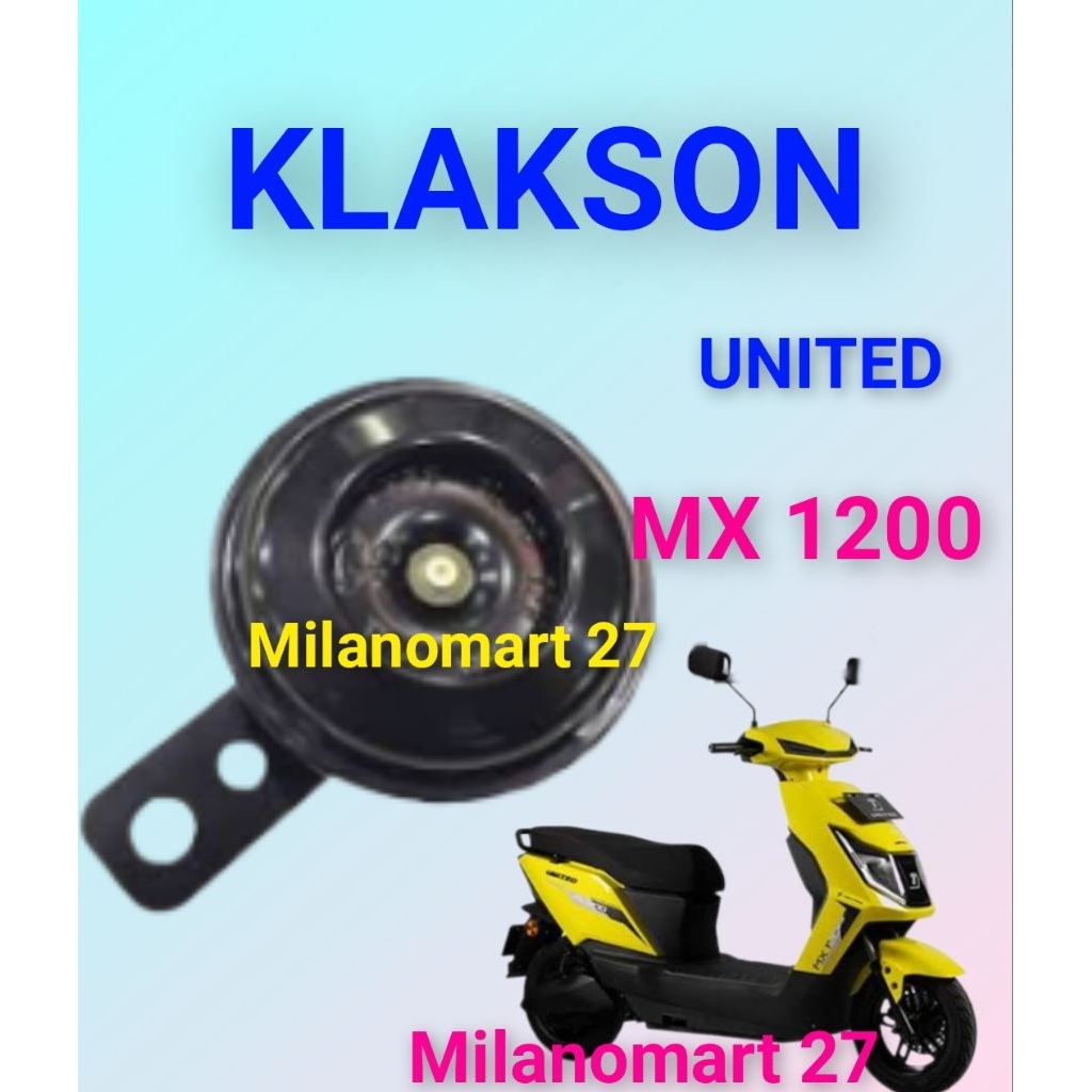klakson motor listrik united mx 1200 klakson bel sepeda listrik united mx1200