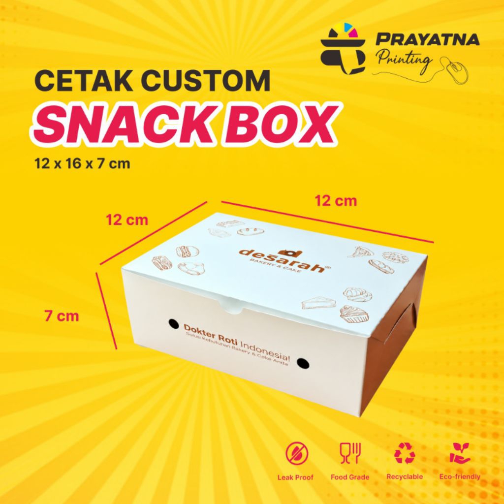 cetak snack box custom 12x12x7 ivory 270