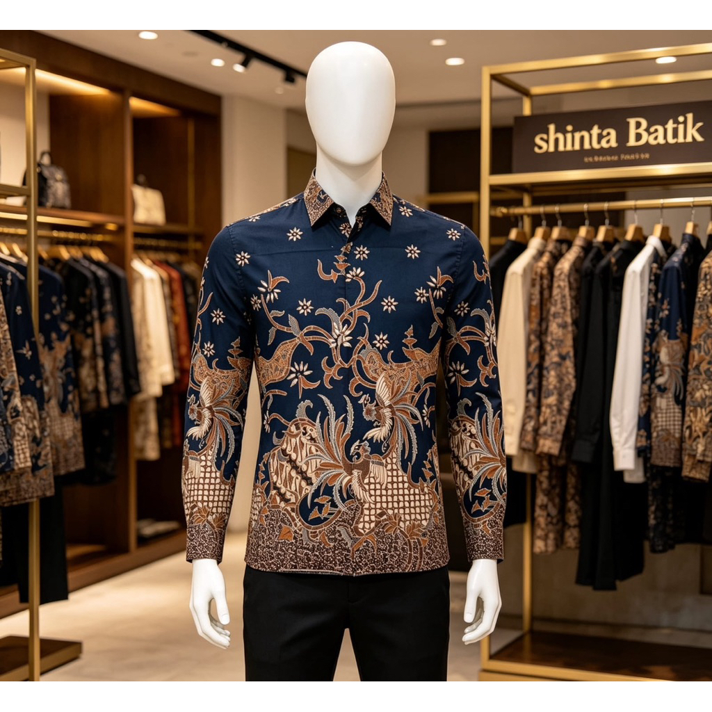 jasko batik basofi batik kemeja batik motif baladewa kemeja slimfit