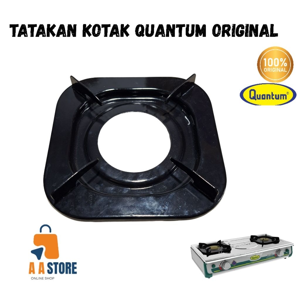TUNGKU KOMPOR QUANTUM QGC-211SES QGC-211MSB / TATAKAN KOMPOR QUANTUM KOTAK PERSEGI ORIGINAL