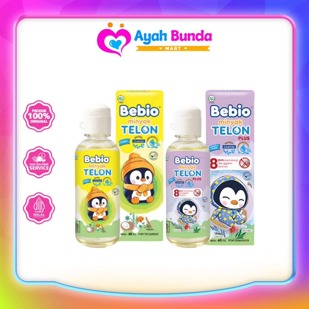 BEBIO Minyak Telon / Minyak Telon PLUS with Ceramide & Celandula | Ayah Bunda Mart
