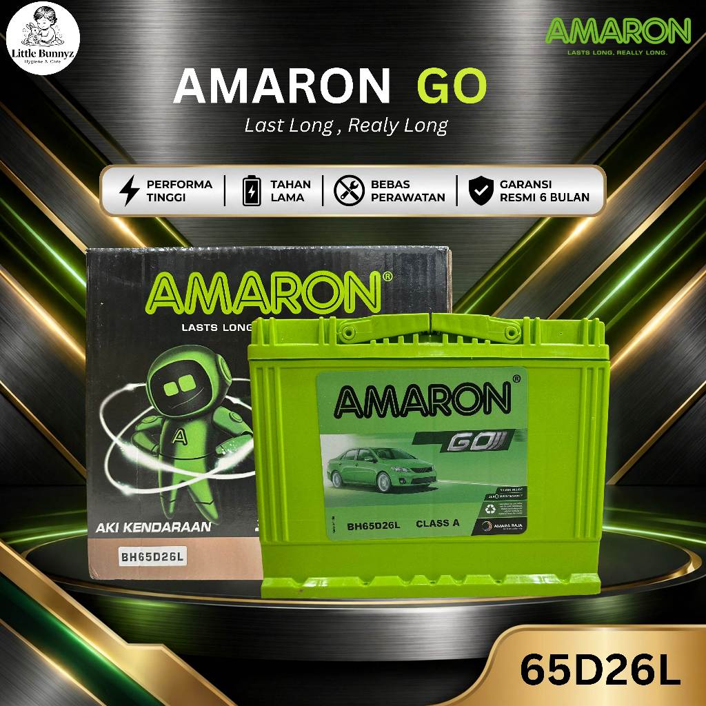 Amaron GO Aki Mobil Hyundai Trajet NS70L / 65D26L 65Ah - Aki Kering