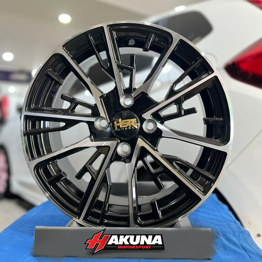 VELG MOBIL R16 HSR BANUA HSR R16X7 H4X100 ET42 RADIANT BLACK