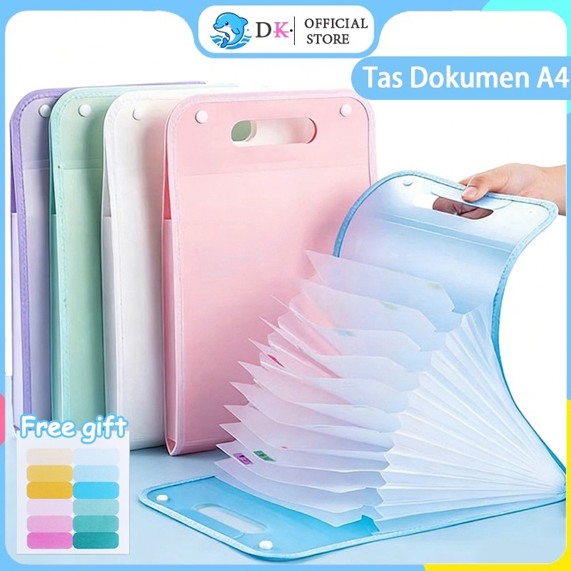Lucky Tas File Handle Map File Clear Holder Anti Air Multi Layer / Tas Map/ Tas Dokumen A4 Folder Ma