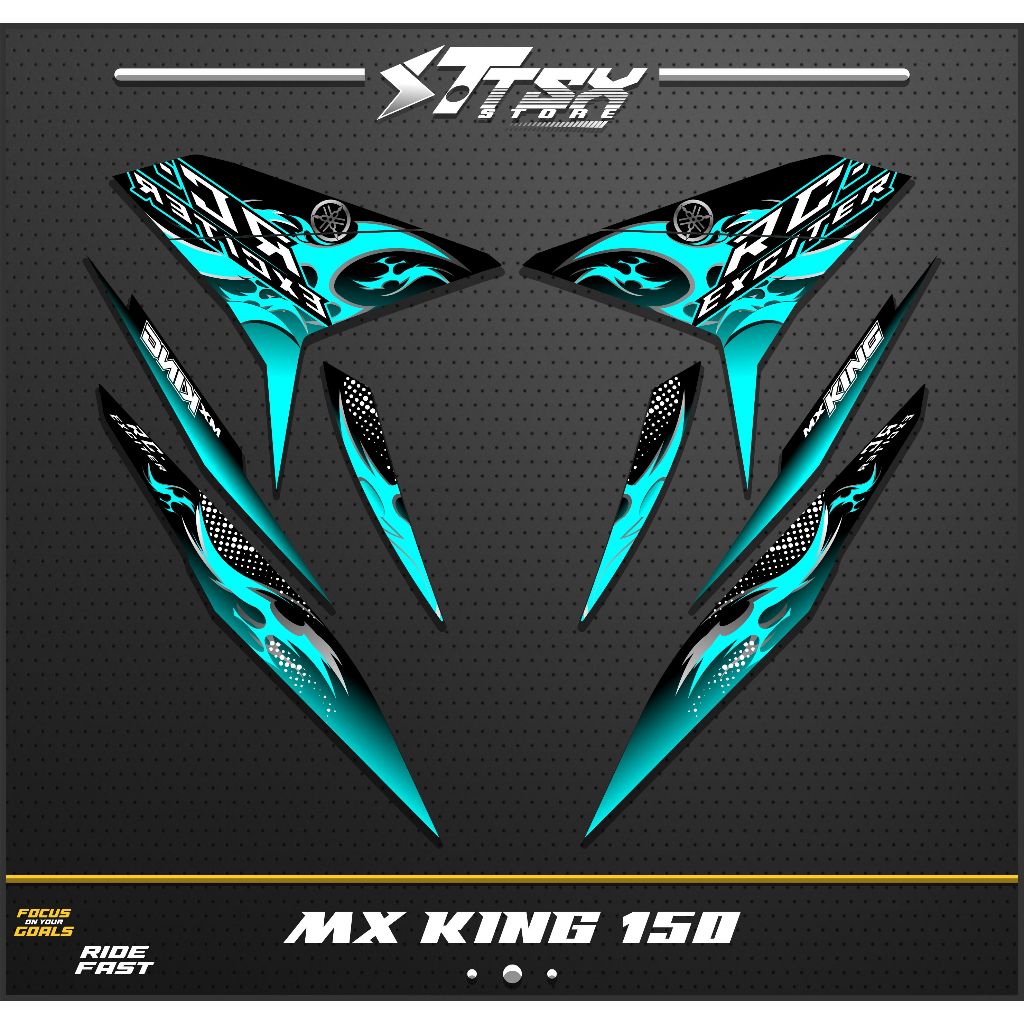 STRIPING MX KING 150/STIKER VARIASI MX KING EXCITER/MX KING 150