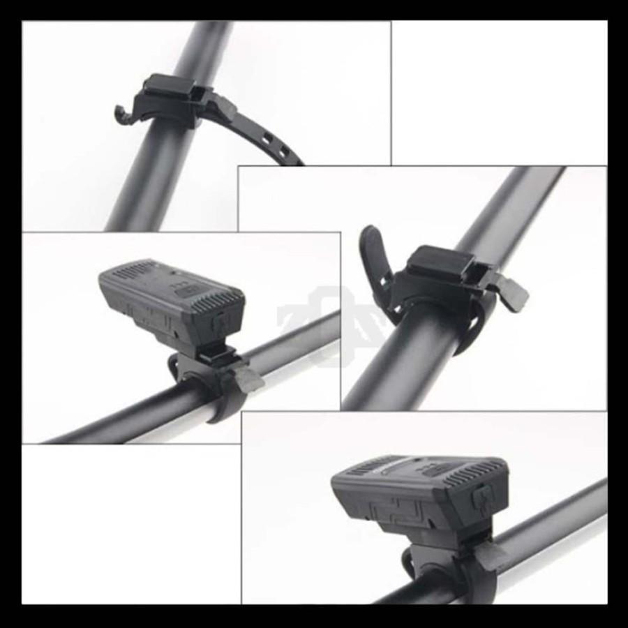 Lampu LED Depan Sein Sepeda Bicycle Bike USB Rechargeable