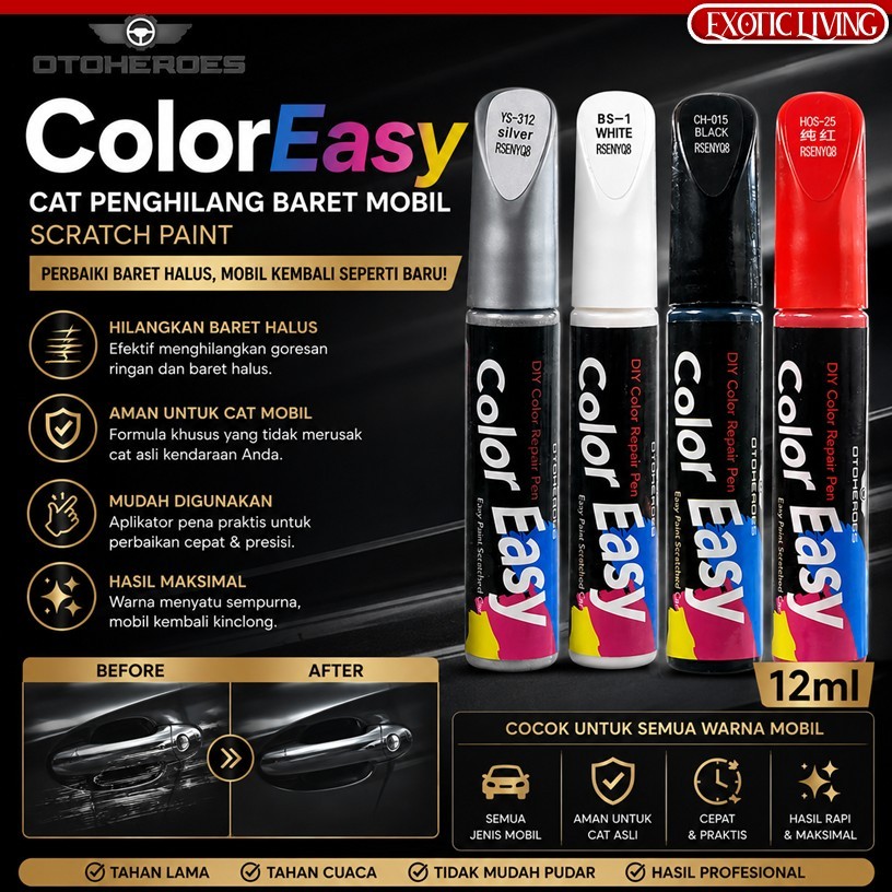 MBOISGET - OTOHEROES ORIGINAL Color Easy Fix It Pro Cat Spidol Penghilang Baret Lecet Cat Mobil Car 