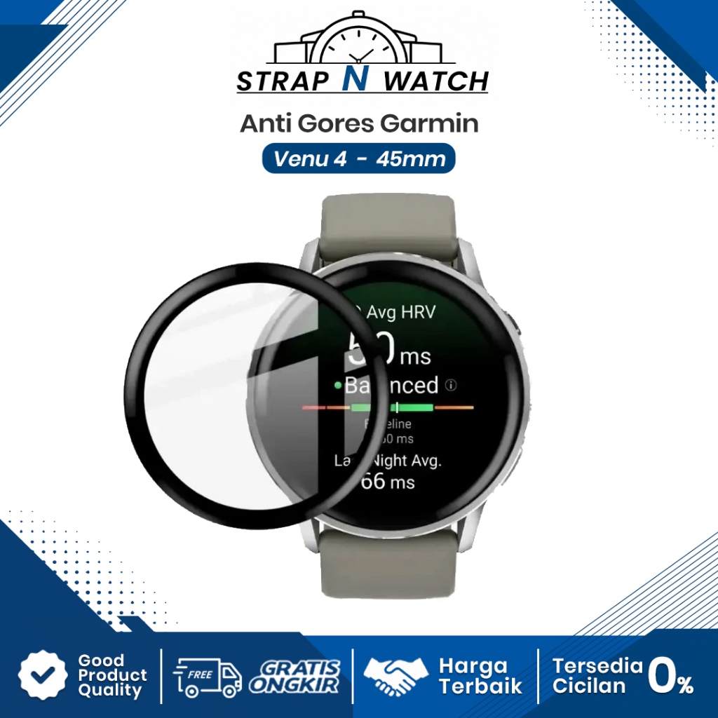 Anti Gores PMMA Film Garmin VENU 4 Pelindung Layar Screen Protector Cover Venu 4 45mm