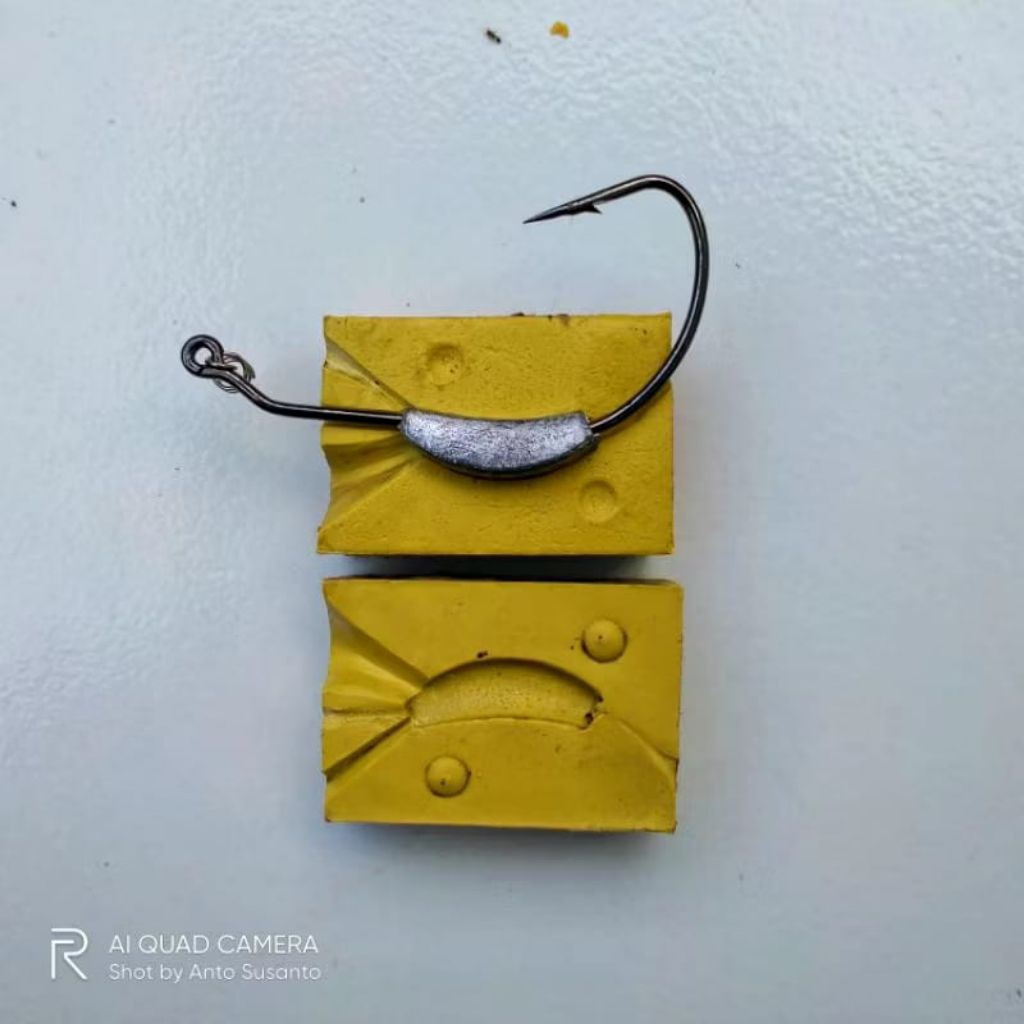 Moulding Cetakan Timah Kail Soft Lure
