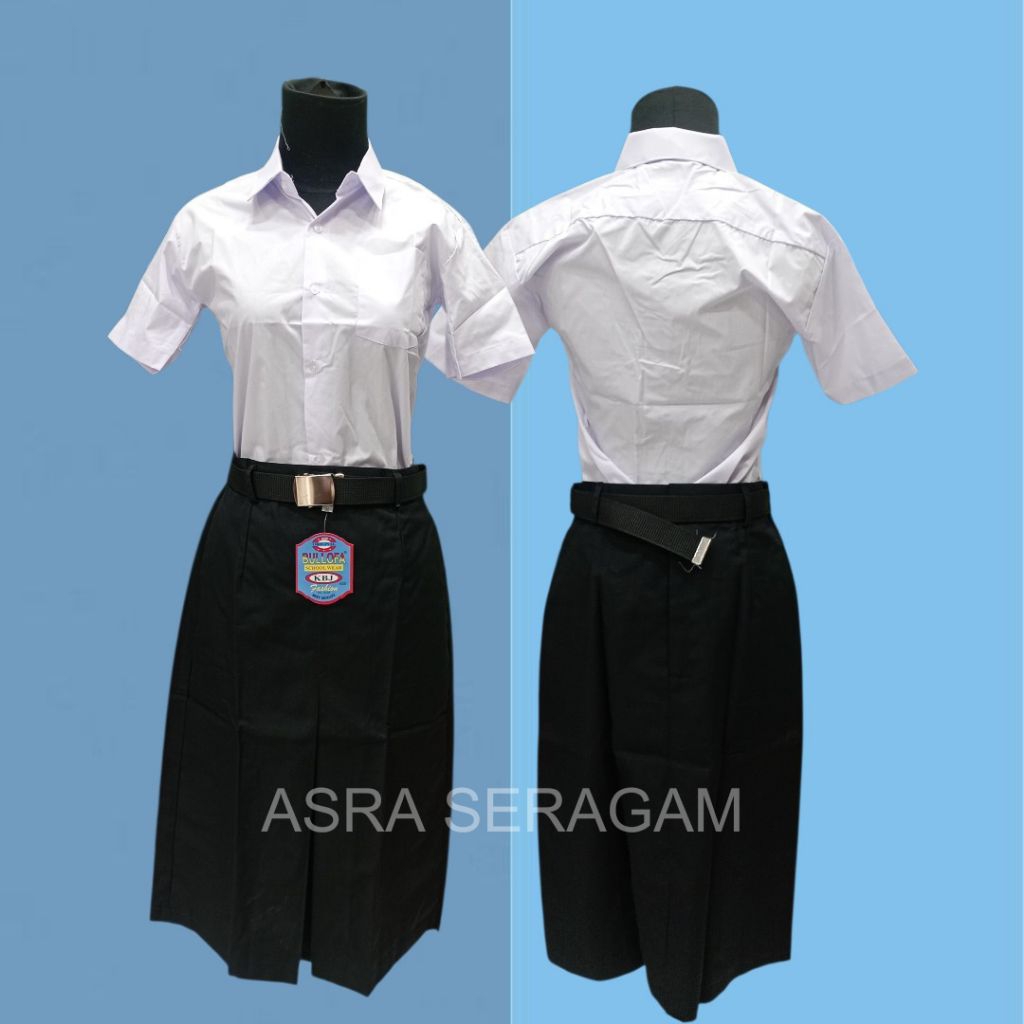 Rok sekolah span sma/smk pendek warna hitam