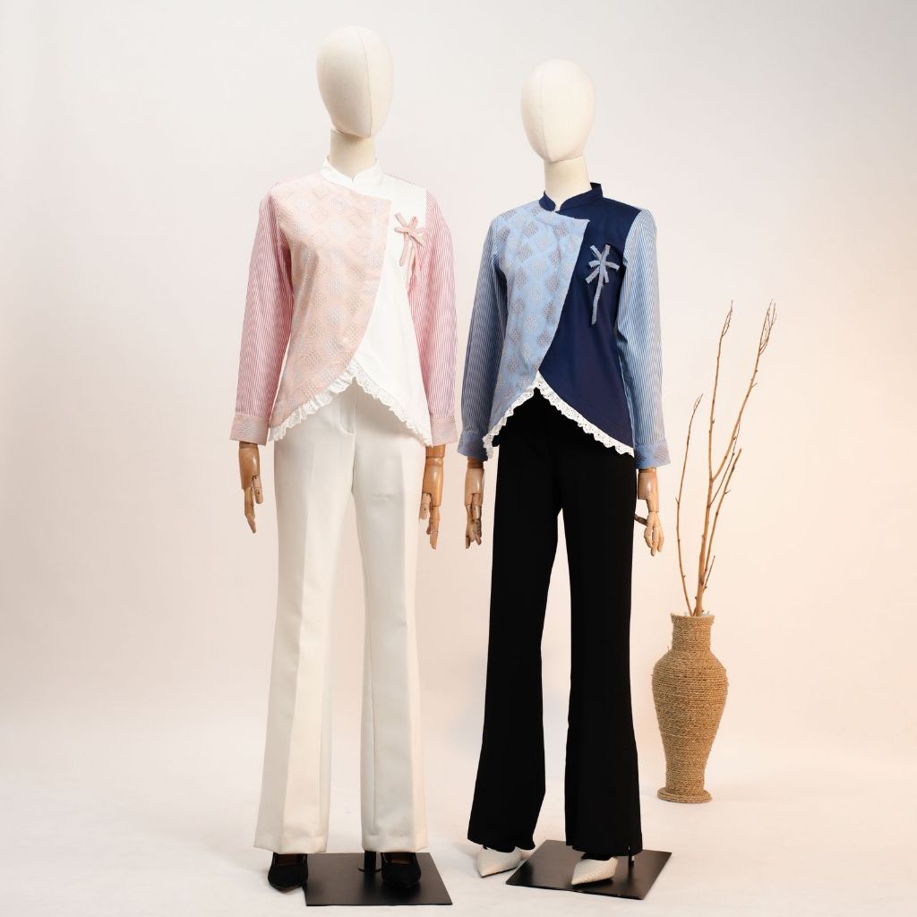 Sovinska_Blouse Atasan M5 Motif Tenun Bulu New Model