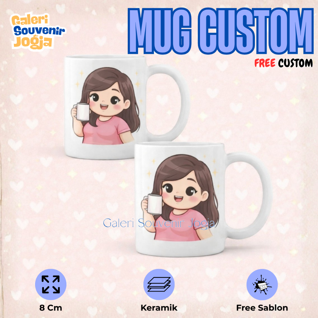 Mug Custom Jogja | Mug Keramik Custom | Gelas Custom | Mug Unik Lucu