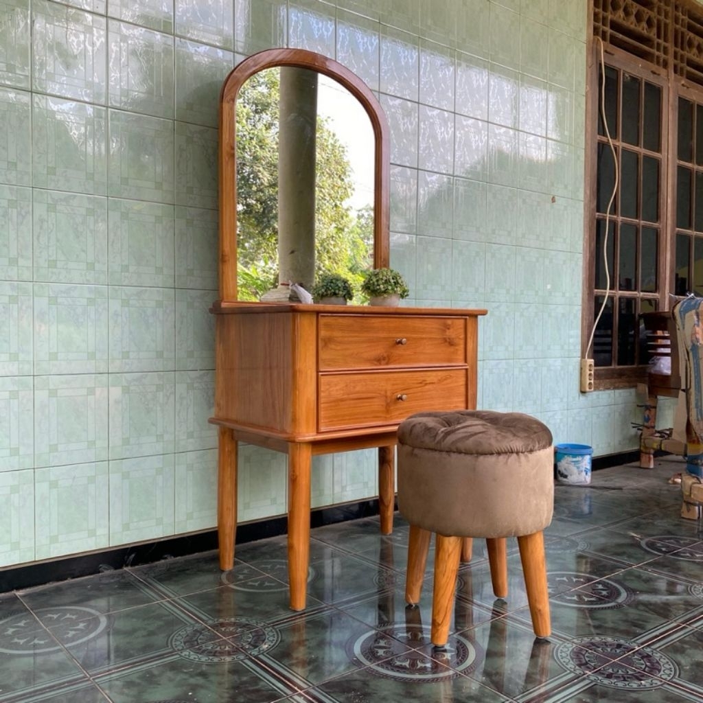 meja rias minimalis kayu jati meja rias jati meja rias minimalis