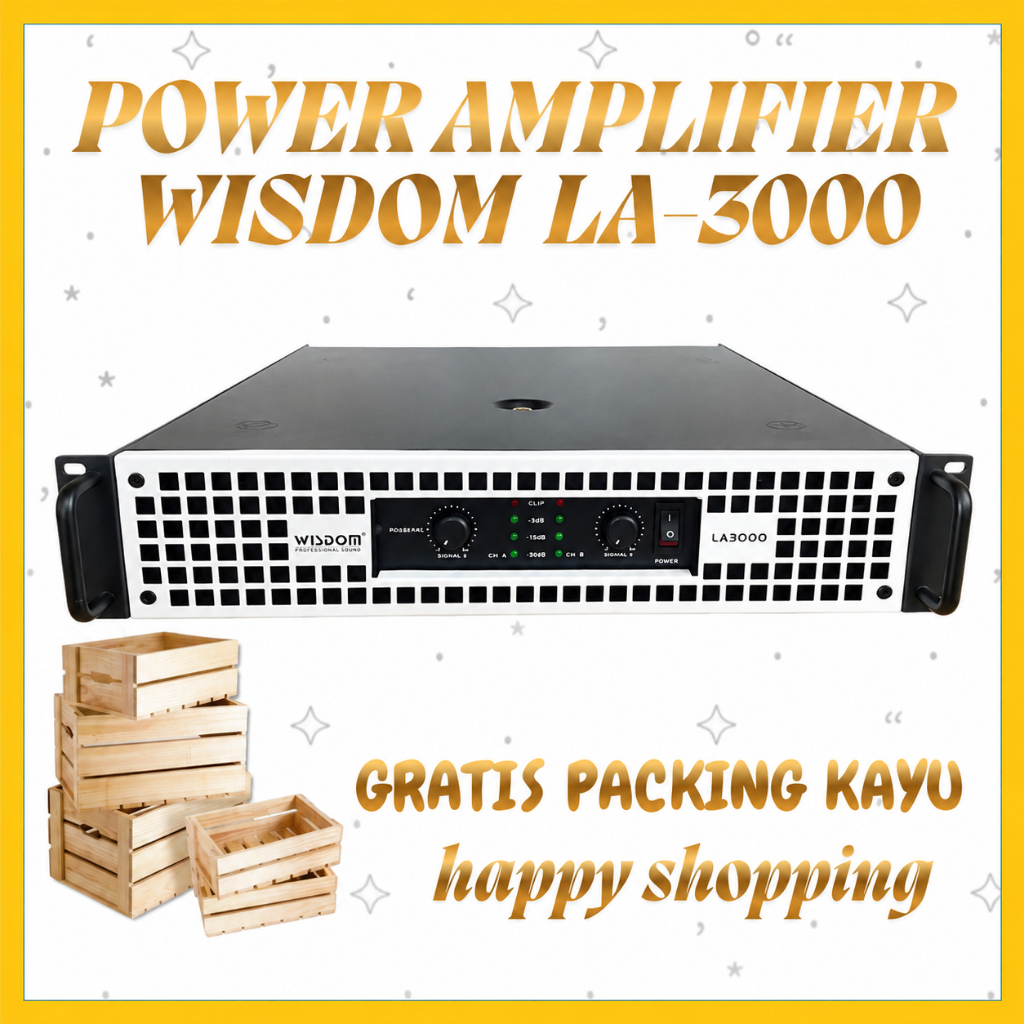 Wisdom LA3000 Power Amplifier Original Wisdom LA-3000