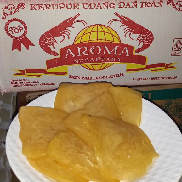 Aroma - Kerupuk Udang 5 kg [Untuk Hajatan, Nasi Box, Prasmanan, Katering]