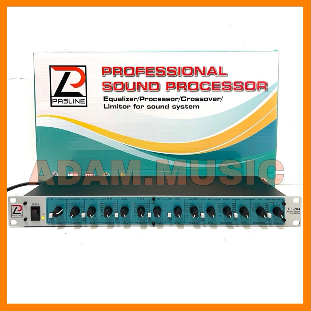 Crossover Aktif Pasline PL204 Double Subwoofer 234way Original pasline pl 204 pl204 Bagus Murah ( Bi