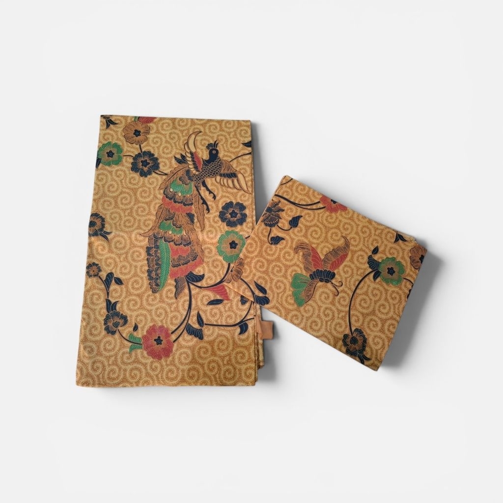 batik sogan colet / jarik sogan colet / jarik solo / jarik cabut colet / jarik wedding motif burung 