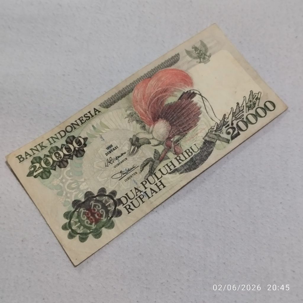 UANG KUNO RP 20.000 CENDRAWASIH