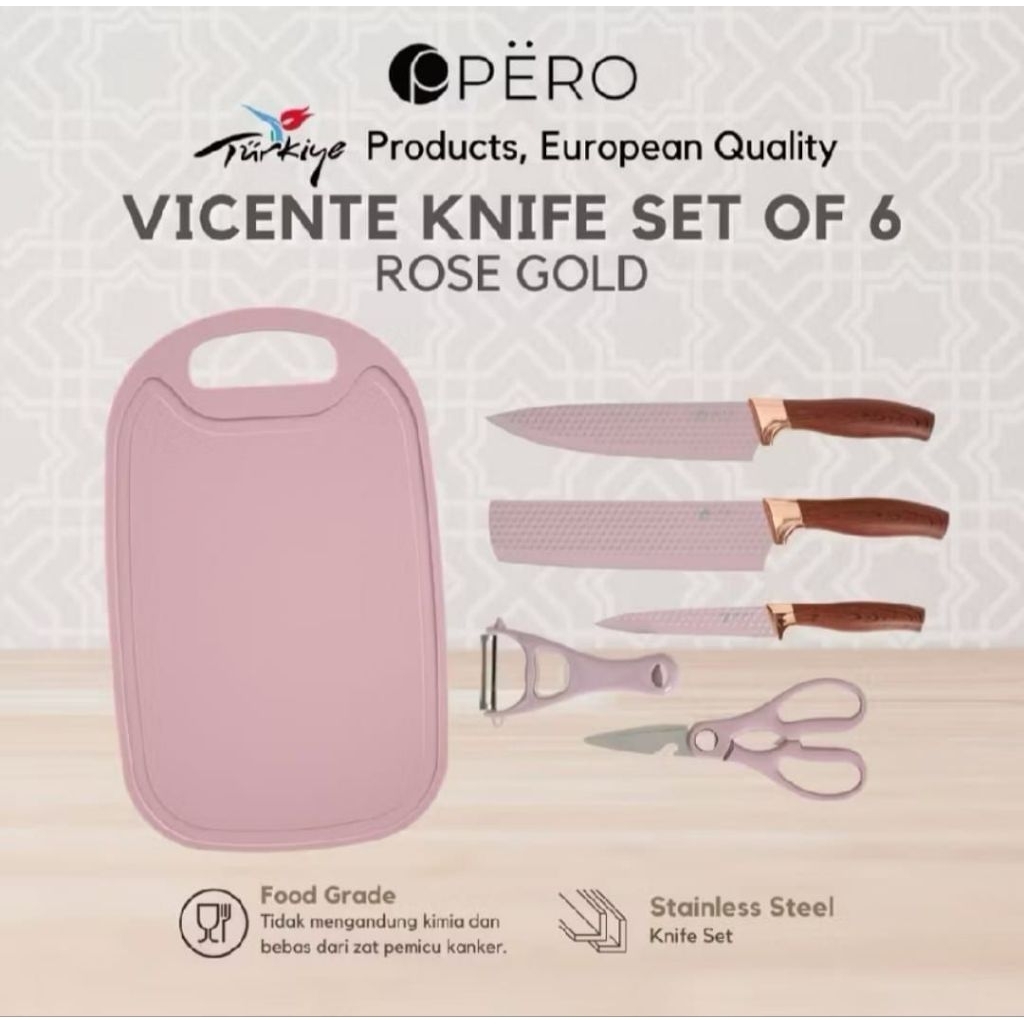 PERO VICENTE SET PISAU OF 6