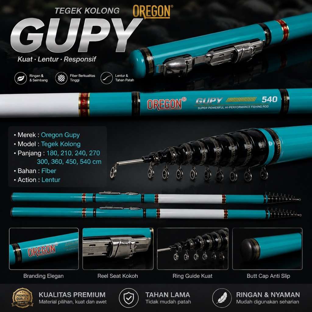 Tegek Murah Kolong Oregon Neon/Gupy