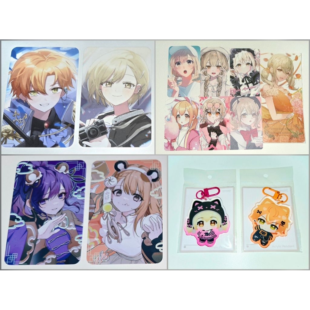 Project Sekai Fanmerch Photocard PC Set & Keychain Akito Kohane
