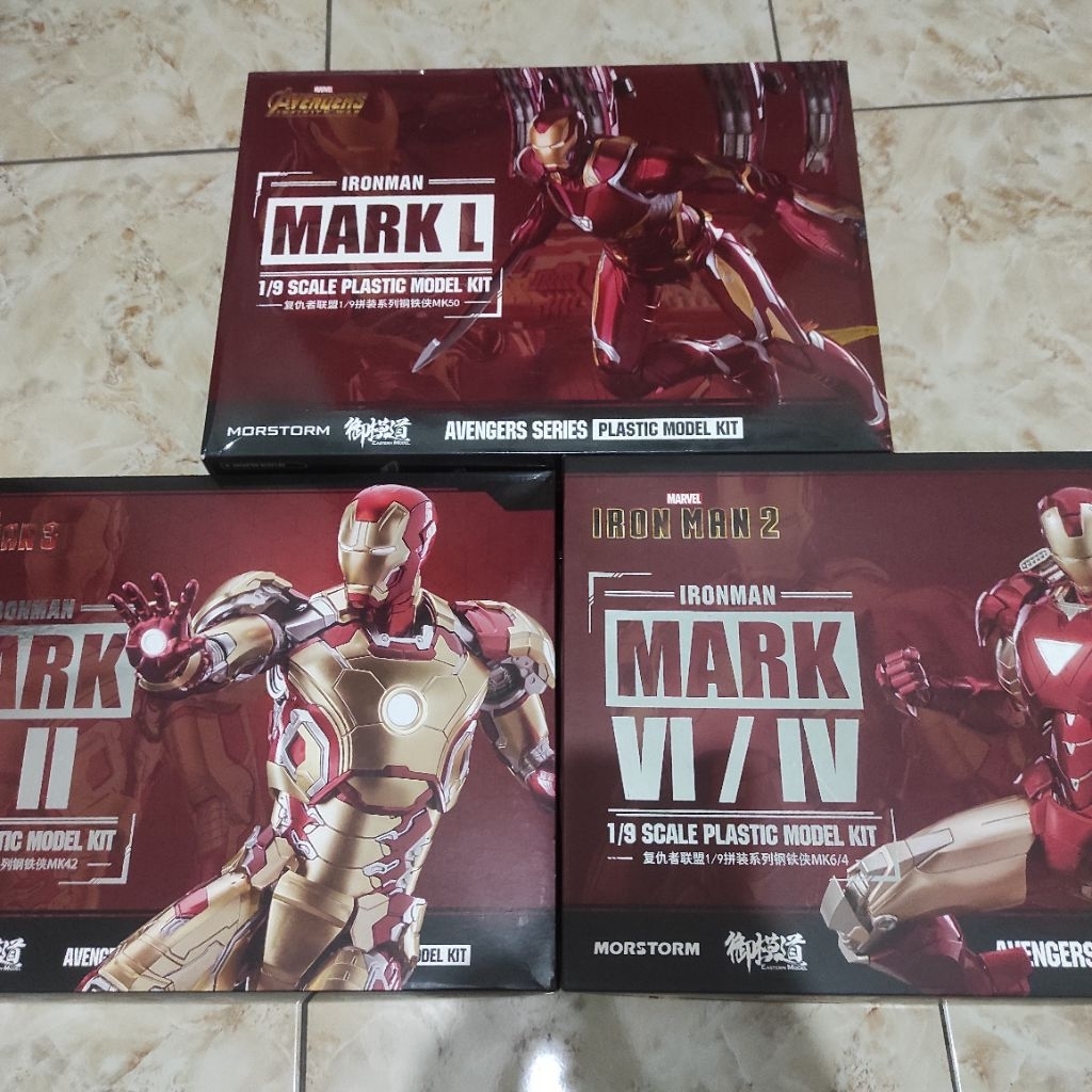 Morstorm Eastern model kit 1/9 iron man mark 6, mark 42, mark 50