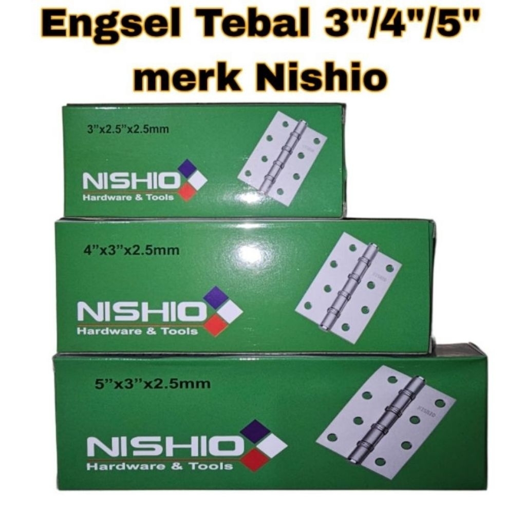 Engsel pintu/jendela tebal merk Nishio - Engsel Multifungsi