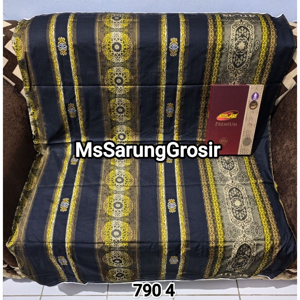 Sarung ATLAS Jacquard Songket Gold & Silver