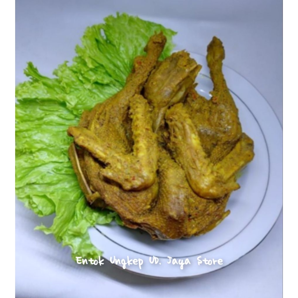 Entok Ungkep/Mentok Ungkep Bumbu Kuning Gurih Siap Goreng /Bakar  1000 gram (jumbo berat hidup diata