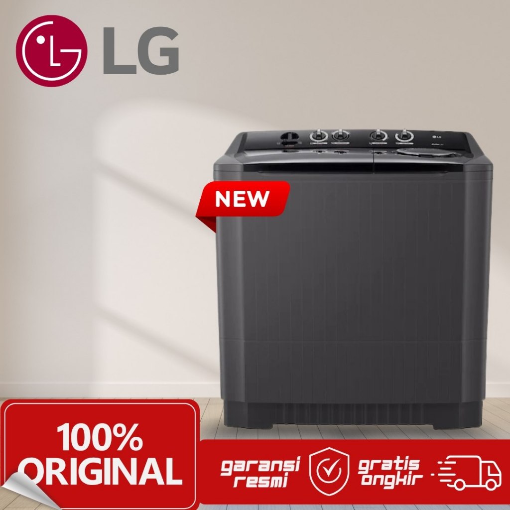 Mesin Cuci LG P1400RTM 14kg - Roller Jet Pulsator, Punch+3, Wind Jet Dry