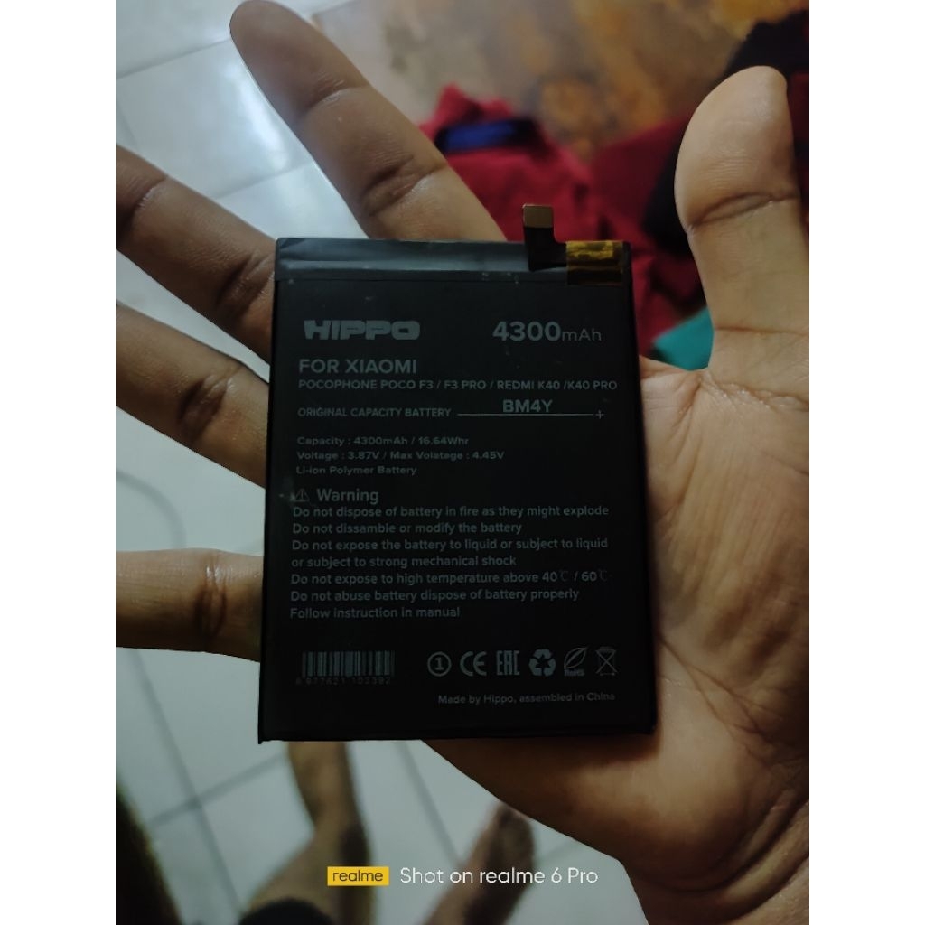 Baterai Poco f3 Hippo bm4y